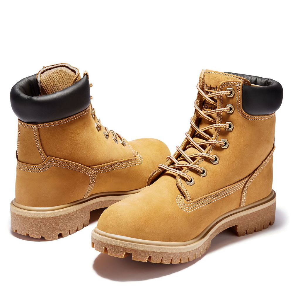 Botas de Trabajo Timberland Argentina Mujer - Pro® Direct Attach 6\" Soft Toe - Marrones - QMHRVB-248